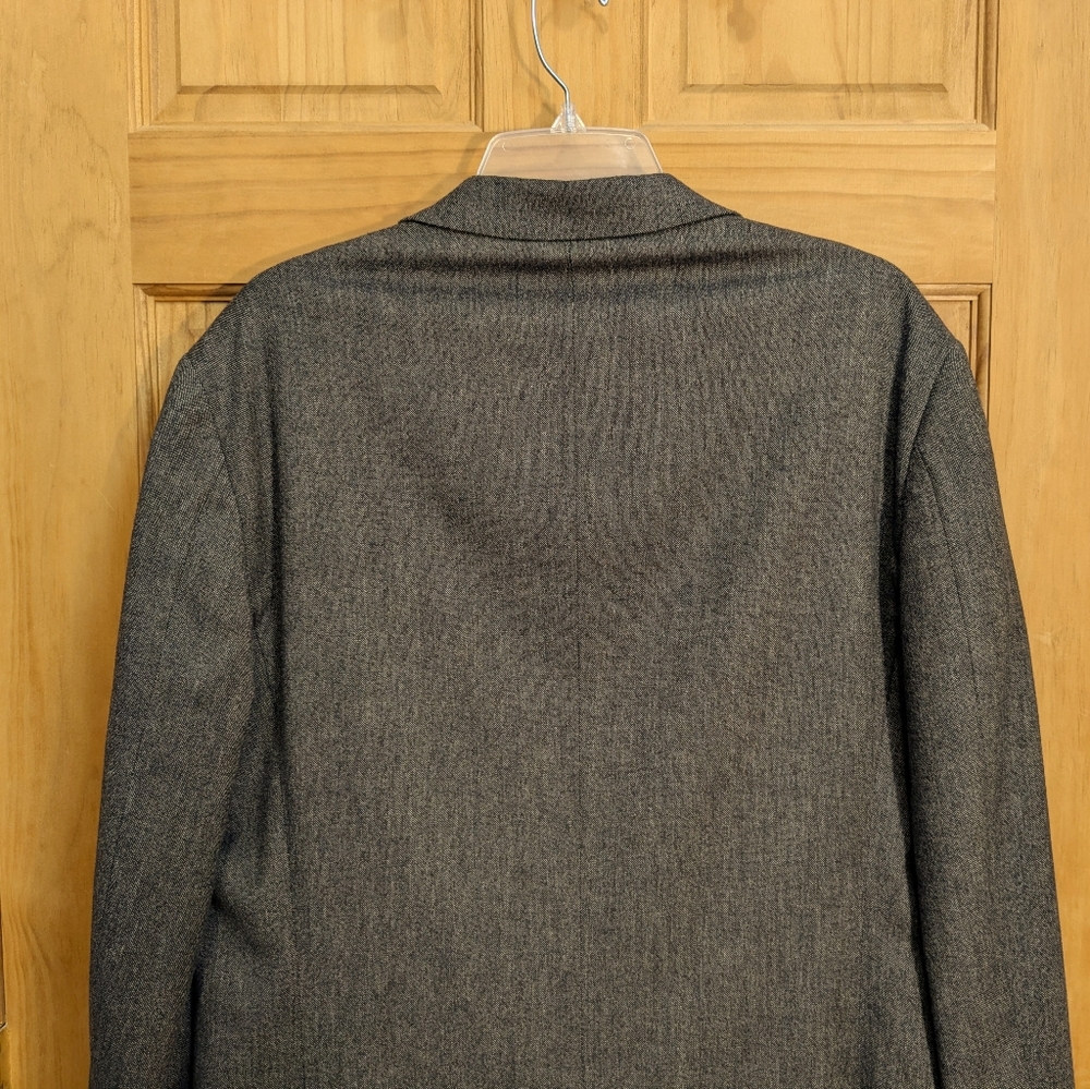 Kenneth Cole Awearness Slim Wool Blend Taupe Classic Business Blazer Jacket 40L - Picture 4 of 9